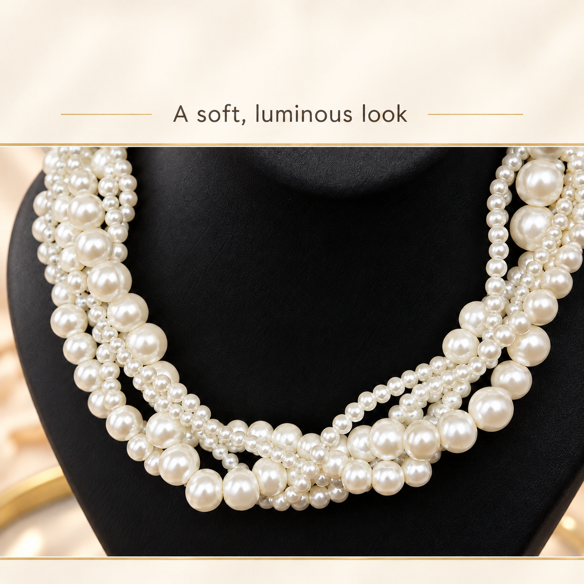 001Beaded Statement Necklaces for Women Layered Chunky Bead Necklace Fashion Costume Jewelry Gifts for Mom
