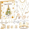 blind box 1 set for Christmas Gift Countdown Calendar Advent Jewelry Blind Box Earrings Necklace Bracelet Gift Box